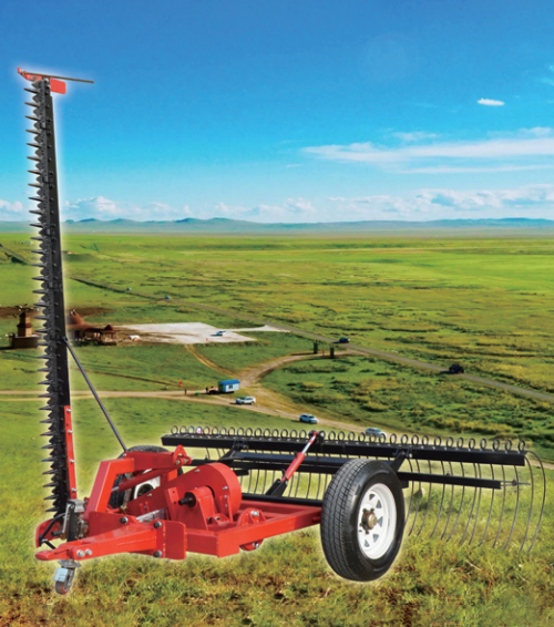 Mga gulong rake at mower
