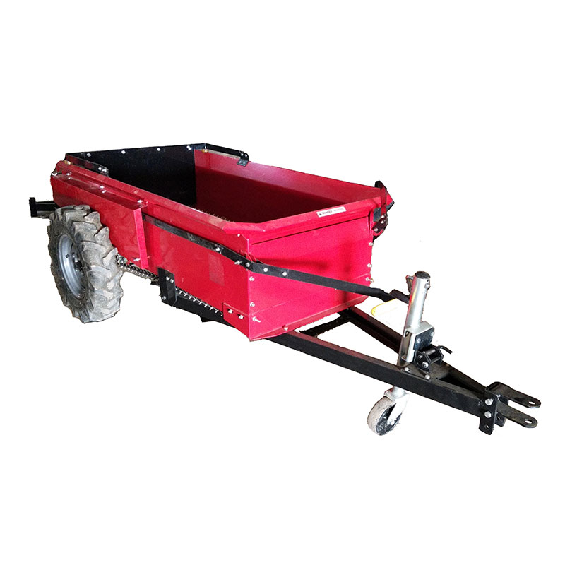 Handheld manure spreader na may gearbox
