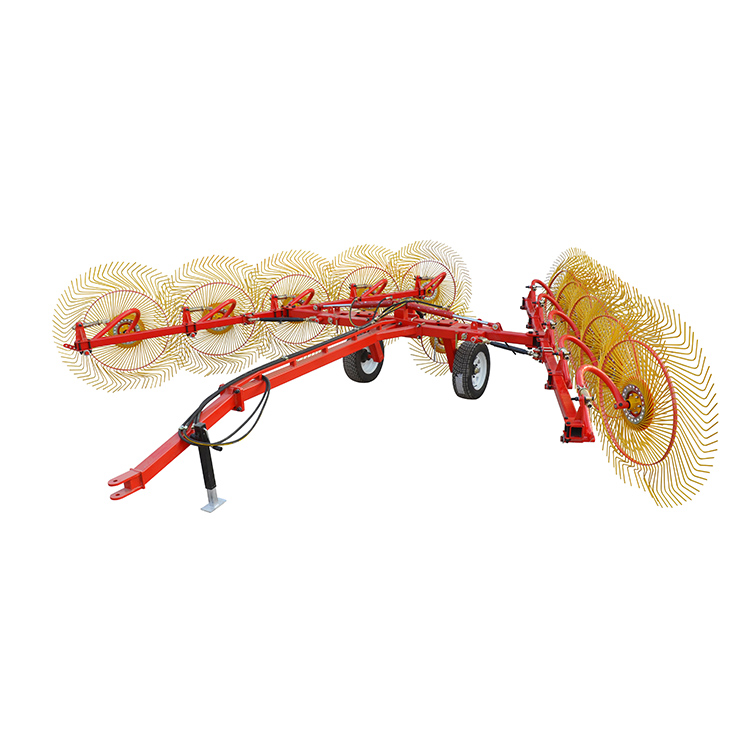 Single side finger wheel rake