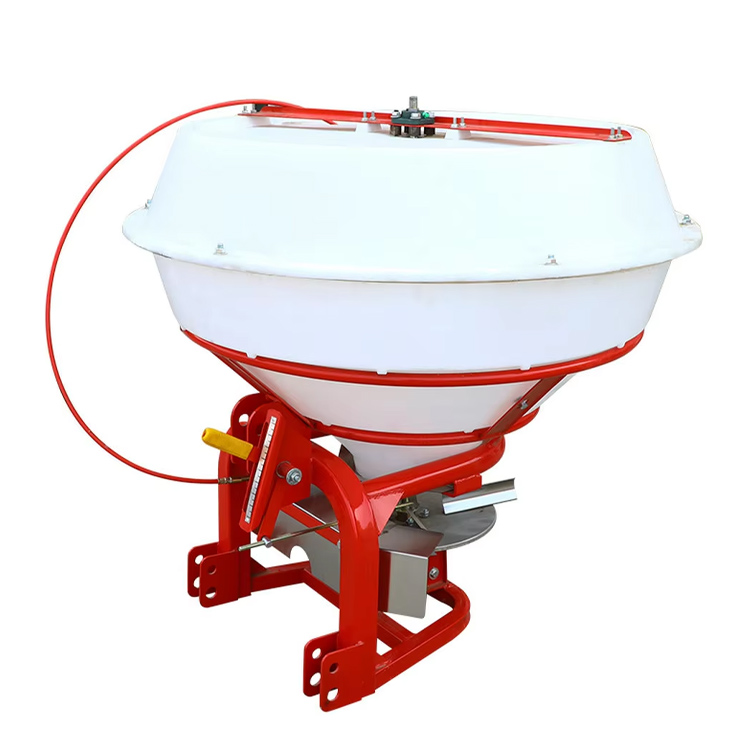 Tractor mount fertilizer spreader