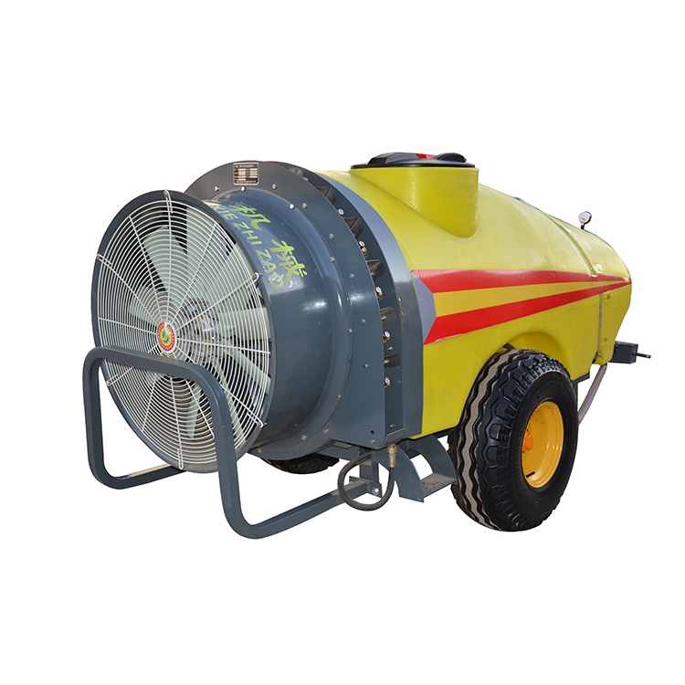 Trailed air blast sprayer